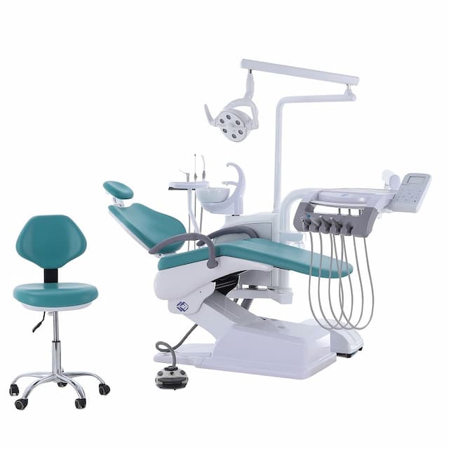 Стоматологическая установка MED-MOS CQ-217 (СО-004М-01) алмазно-голубой