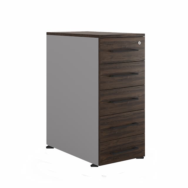 Тумба приставная Kobor TS5-40/80 aluminum/charlston