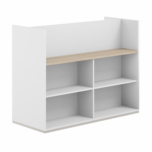 Стеллаж-комбо 1238 двухсторонний Norden Allegro AG.254.200.674.WH с экраном ЛДСП