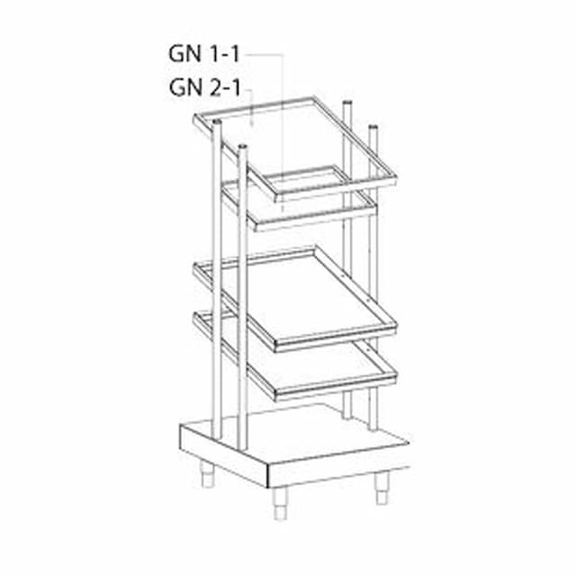 Диспенсер для контейнеров и стаканов APACH CHEF LINE LDCG76