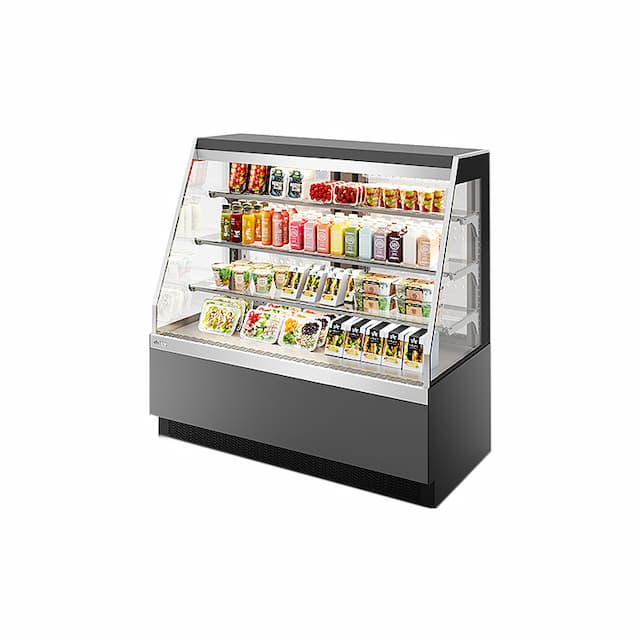 Витрина кондитерская Chilz VETE II KUB OFT 90 серый матовый, шлифованная нержавейка